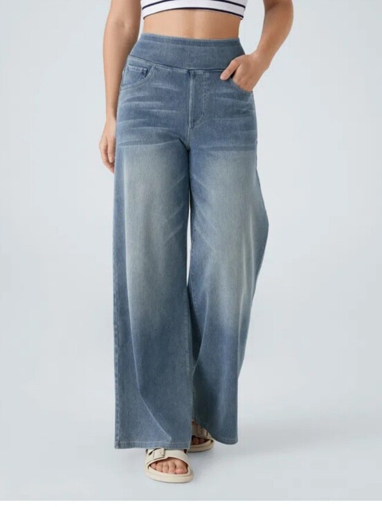 HALARA Denim - HALARA Light Blue Wide-Leg Jeans